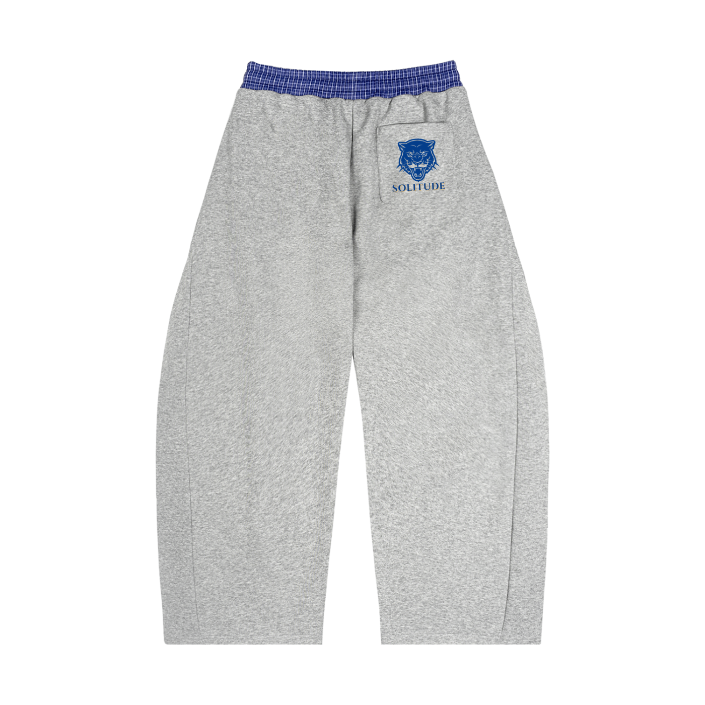 Plaid Waistband Barrel Sweatpants